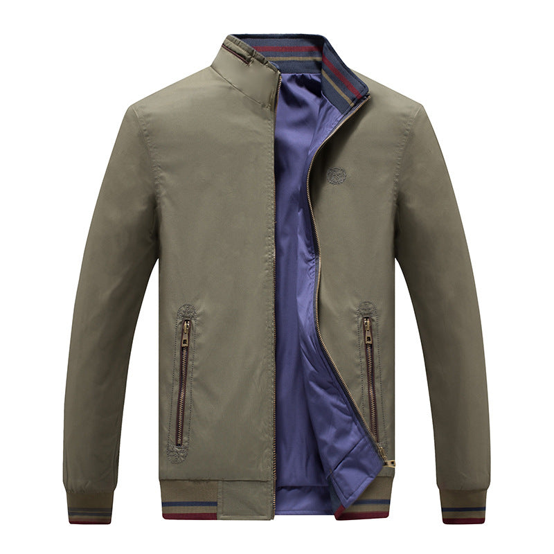 Herren modische Übergangsjacke mit Reißverschluss und praktischen Seitentaschen Echoarchiv