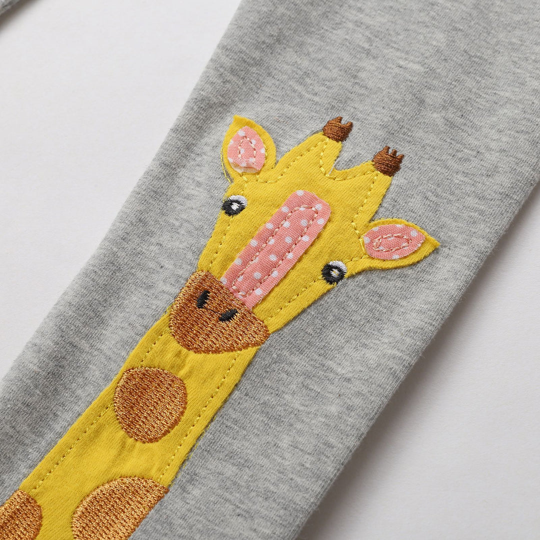 Mädchen Leggings mit niedlicher Giraffenapplikation Echo Archiv
