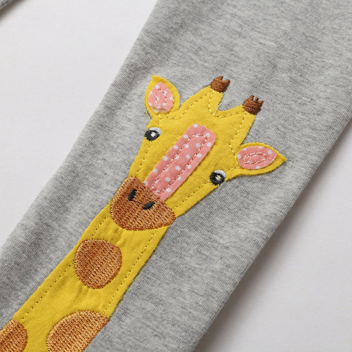 Mädchen Leggings mit niedlicher Giraffenapplikation Echo Archiv