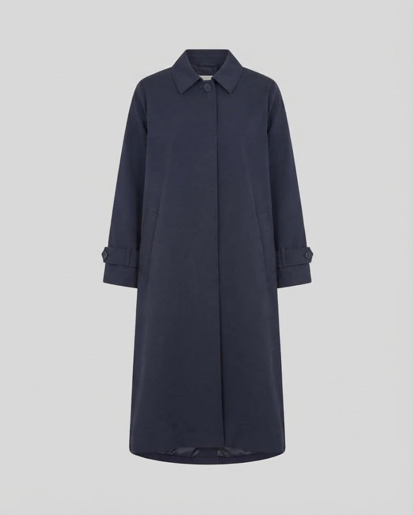 Damen Langer Oversize-Trenchcoat mit Knopfleiste, weitem Ärmel und kastiger Silhouette Echo Archiv