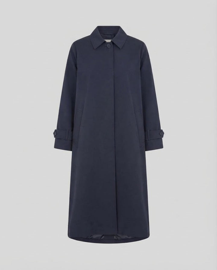 Damen Langer Oversize-Trenchcoat mit Knopfleiste, weitem Ärmel und kastiger Silhouette Echo Archiv