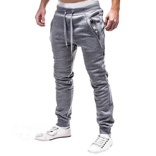 Herren Sportliche Slim-Fit Jogginghose mit praktischen Reißverschlusstaschen Echoarchiv