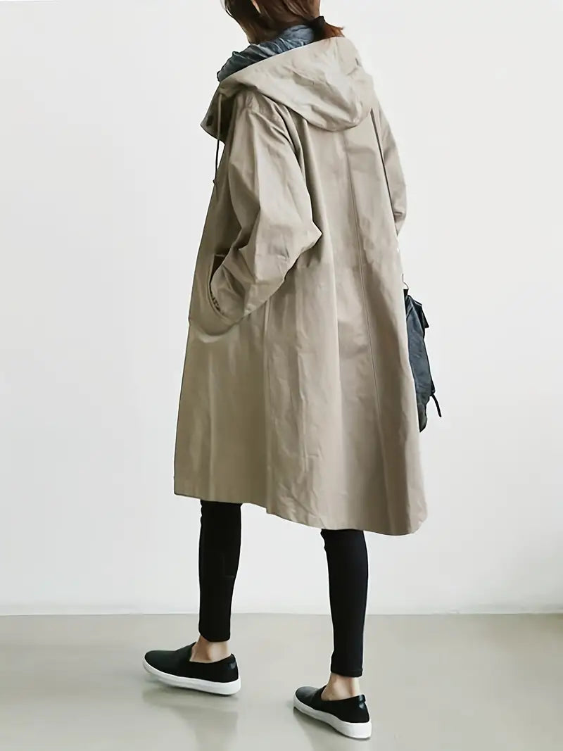 Echoarchiv | Trenchcoat mit Kapuze und Kordelzug