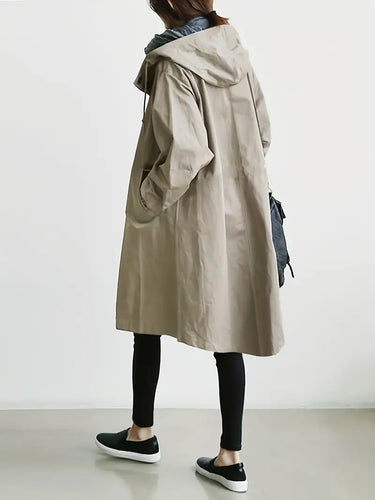 Echoarchiv | Trenchcoat mit Kapuze und Kordelzug