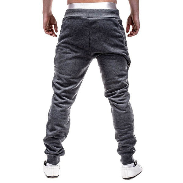 Herren Sportliche Slim-Fit Jogginghose mit praktischen Reißverschlusstaschen Echoarchiv