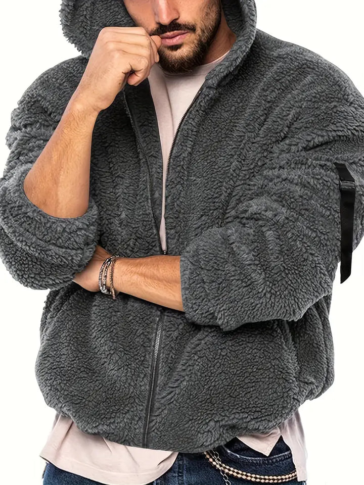 Echoarchiv Teddyjacke mit Reißverschluss für Männer