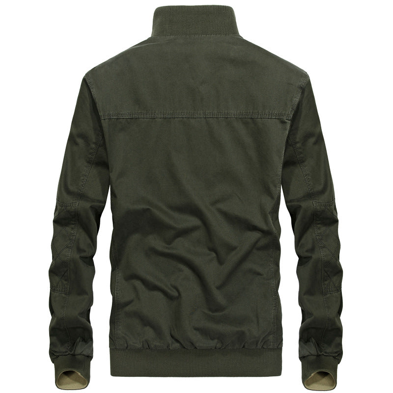 Herren lässige Outdoor-Jacke mit hohem Kragen und elastischen Bündchen Echoarchiv