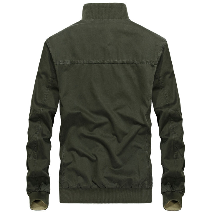 Herren lässige Outdoor-Jacke mit hohem Kragen und elastischen Bündchen Echoarchiv
