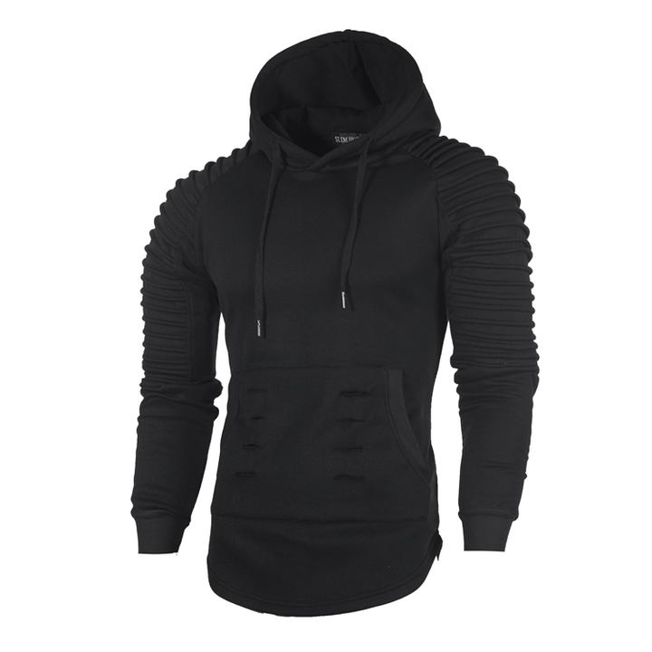 Herren Sportlicher Hoodie mit innovativem Rippendesign Echoarchiv