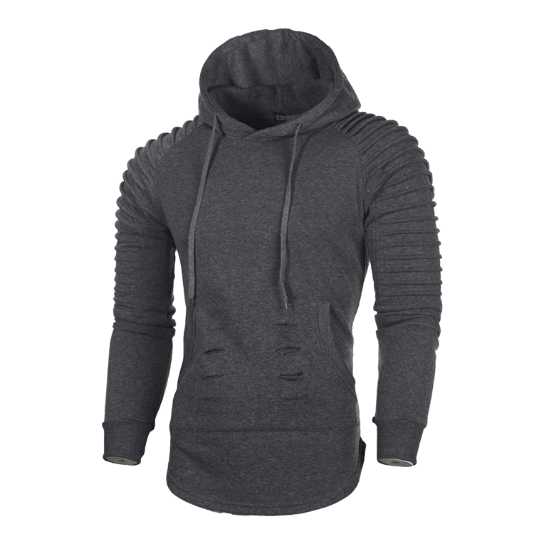 Herren Sportlicher Hoodie mit innovativem Rippendesign Echoarchiv