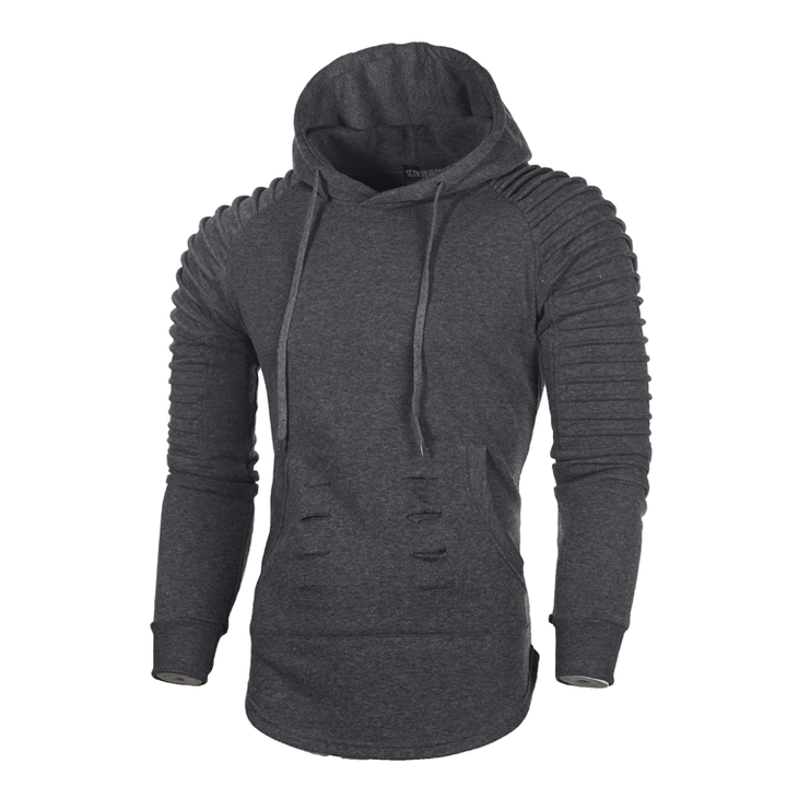 Herren Sportlicher Hoodie mit innovativem Rippendesign Echoarchiv