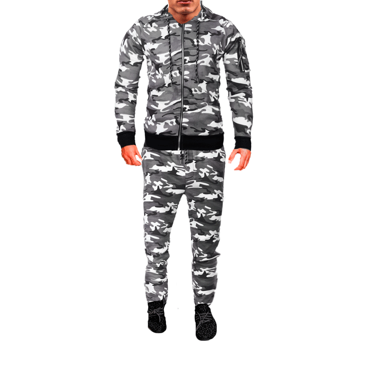 Herren Camouflage Trainingsanzug mit praktischem Nutzen und modischem Design Echoarchiv