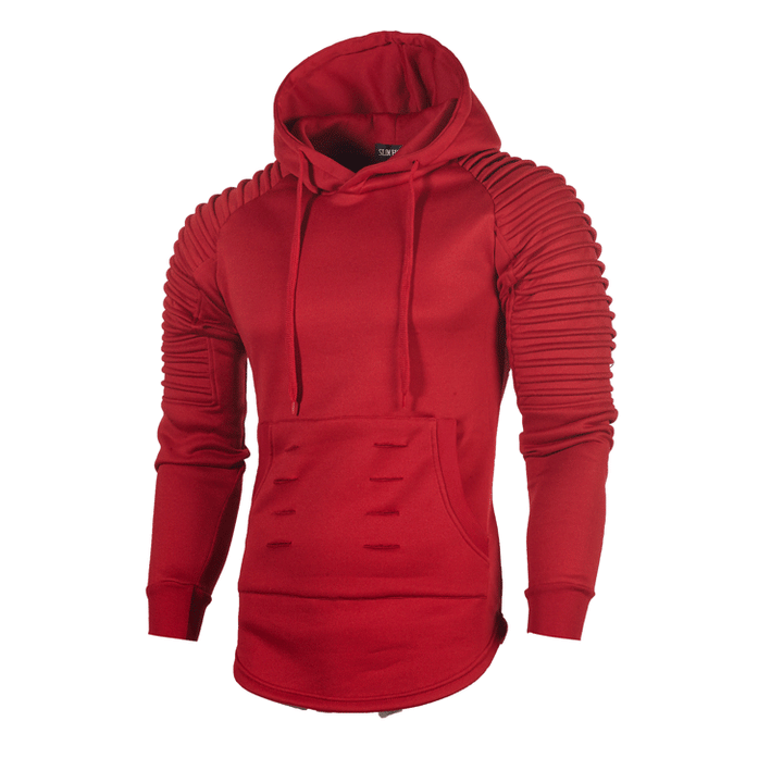 Herren Sportlicher Hoodie mit innovativem Rippendesign Echoarchiv