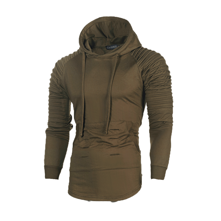 Herren Sportlicher Hoodie mit innovativem Rippendesign Echoarchiv