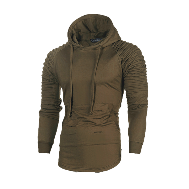 Herren Sportlicher Hoodie mit innovativem Rippendesign Echoarchiv