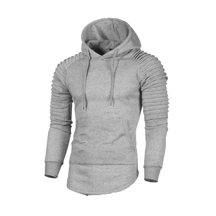 Herren Sportlicher Hoodie mit innovativem Rippendesign Echoarchiv