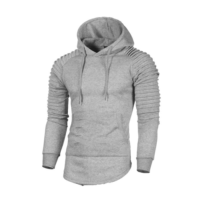 Herren Sportlicher Hoodie mit innovativem Rippendesign Echoarchiv