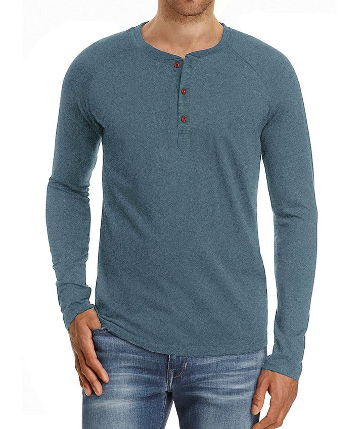 Herren Langarmshirt mit Knopfdetails Echoarchiv