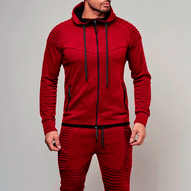 Herren Sportliche Hoodiejacke mit strukturiertem Schulterdesign und hochwertigem Material Echoarchiv