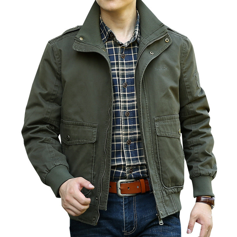Herren Stylische Utility-Jacke mit praktischen Taschen Echoarchiv