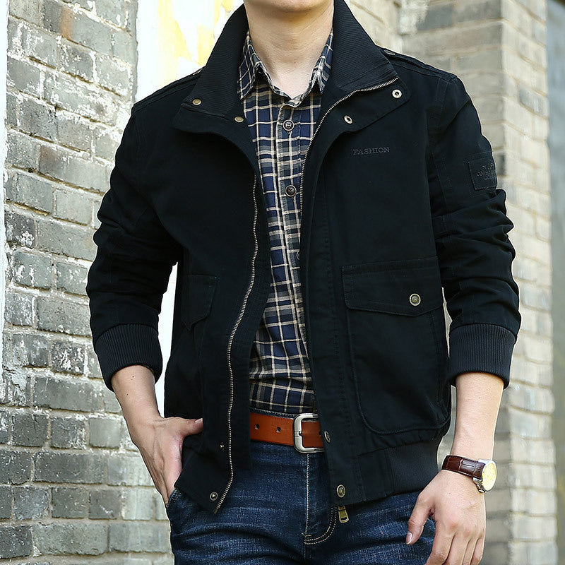 Herren Stylische Utility-Jacke mit praktischen Taschen Echoarchiv