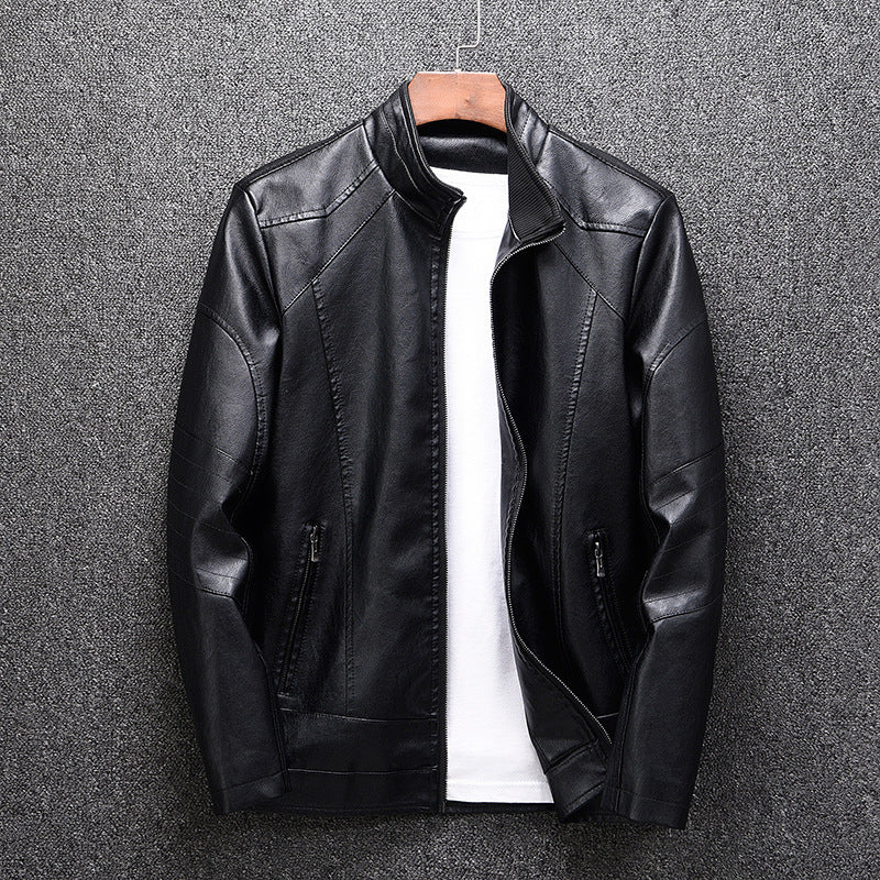 Herren stylische Kunstlederjacke mit modernen Akzenten Echoarchiv