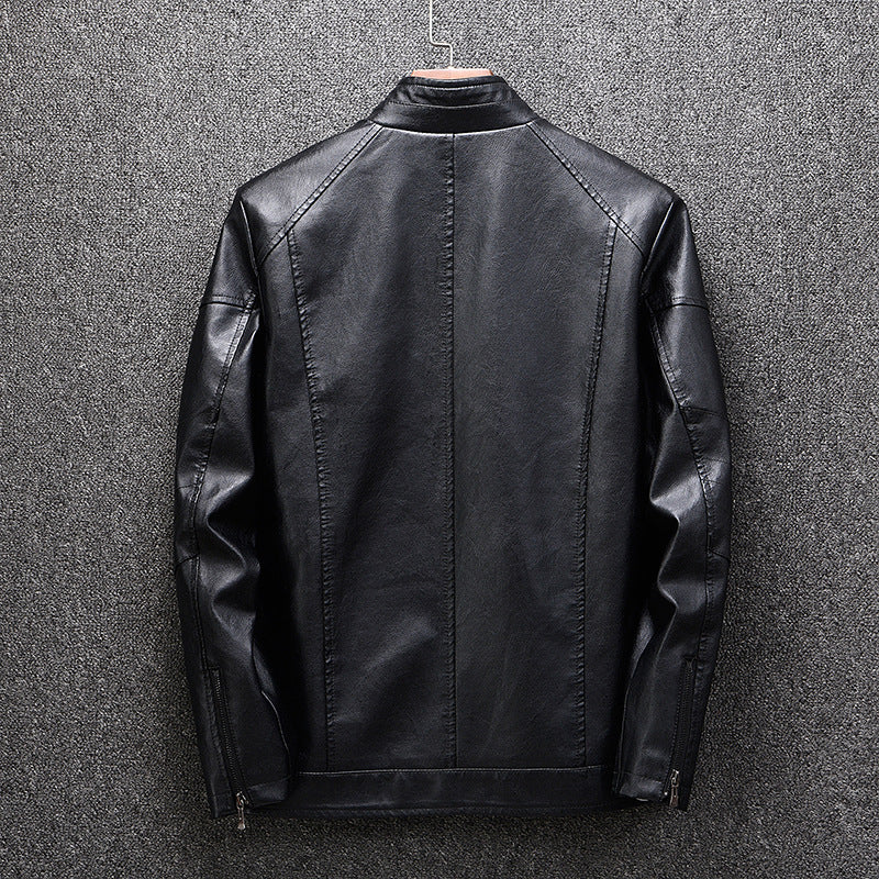Herren stylische Kunstlederjacke mit modernen Akzenten Echoarchiv