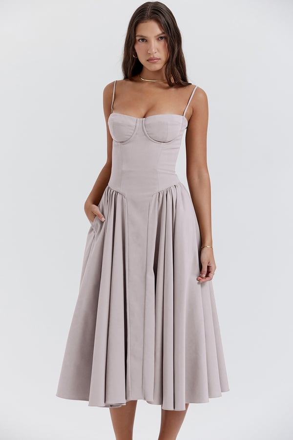 Echoarchiv | Midikleid In Korsettform