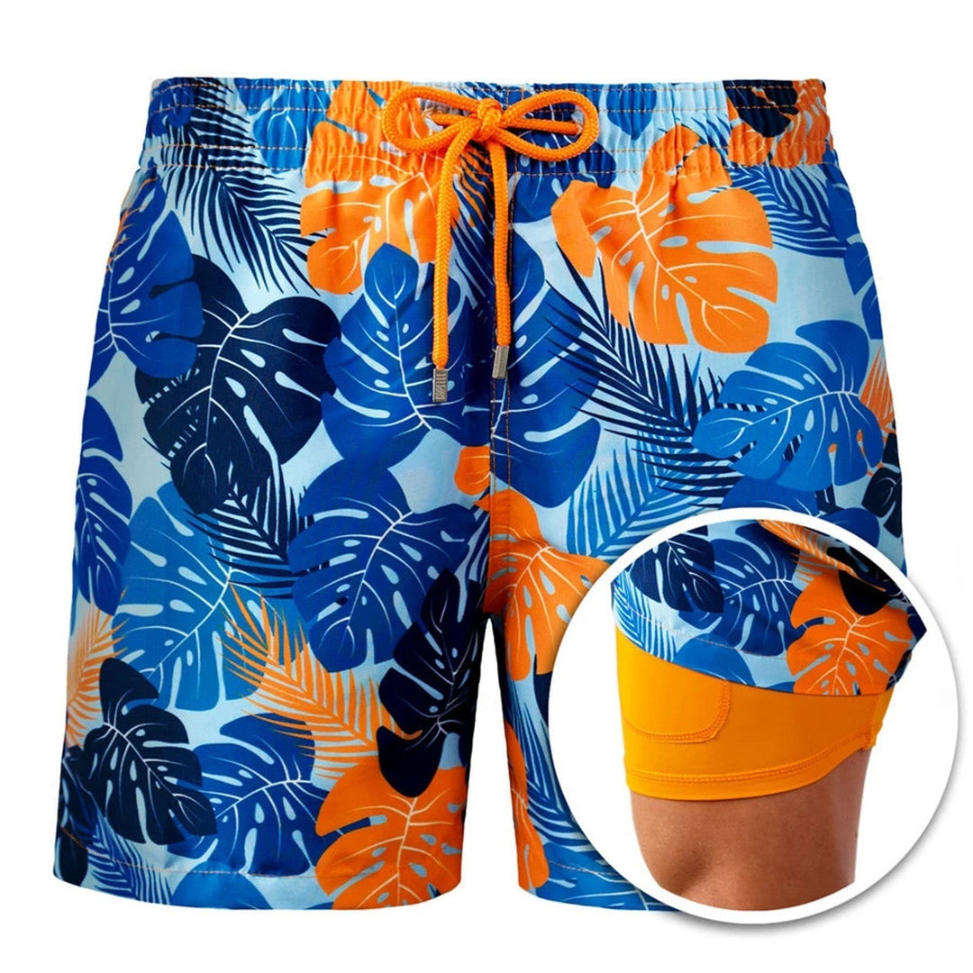Echoarchiv | Doppellagige Strandshorts für Herren