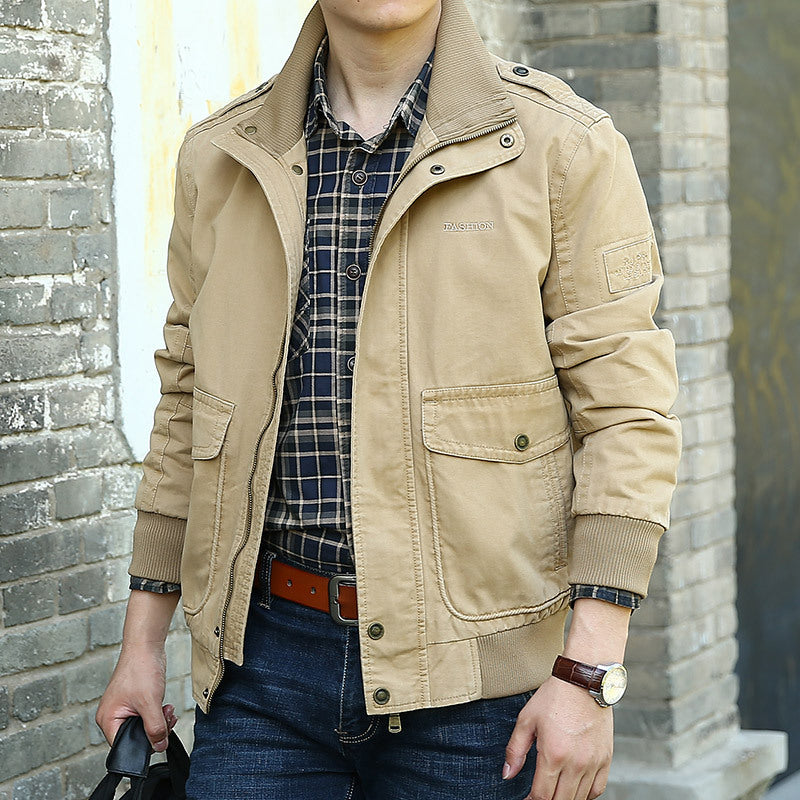 Herren Stylische Utility-Jacke mit praktischen Taschen Echoarchiv