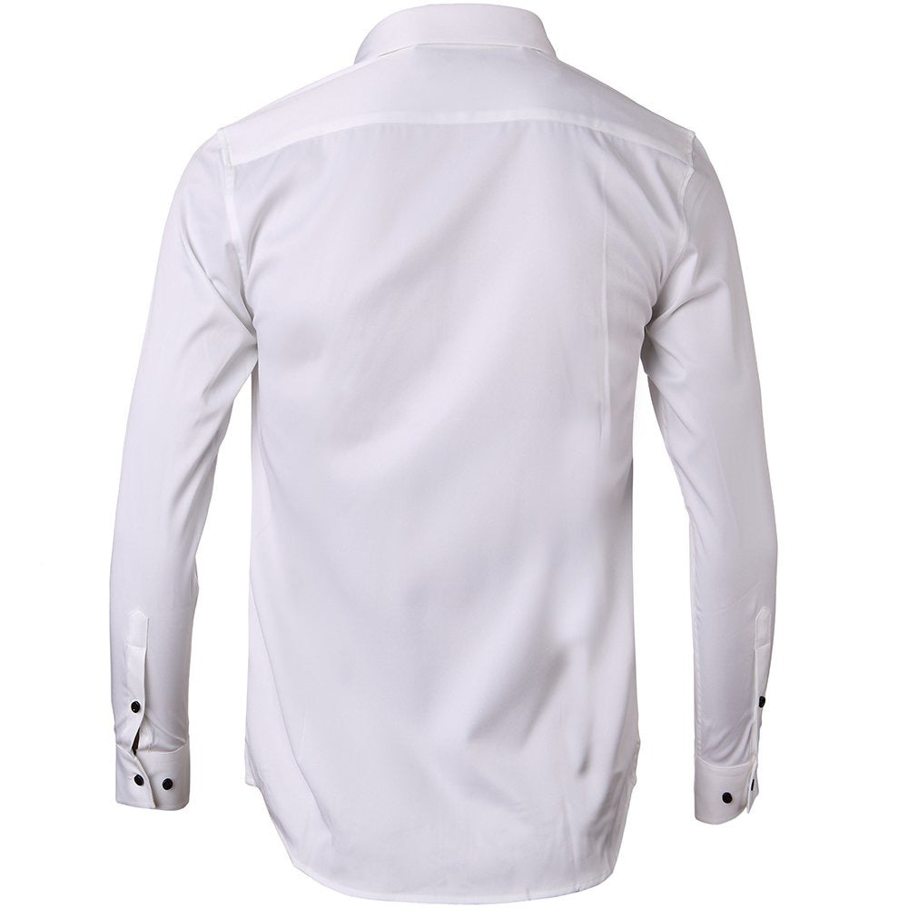 Herren Smart Casual Langarmhemd mit elegantem Schnitt und atmungsaktivem Stoff Echoarchiv