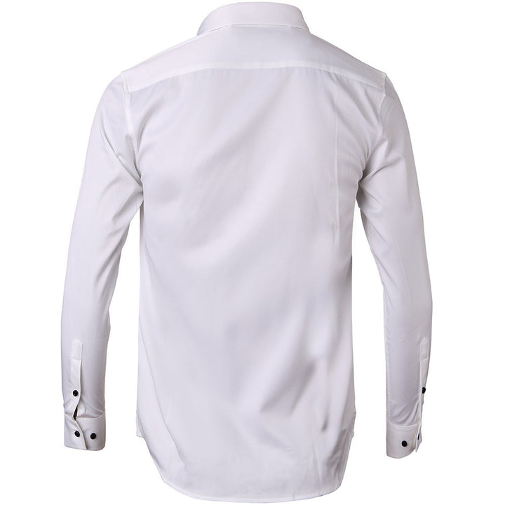 Herren Smart Casual Langarmhemd mit elegantem Schnitt und atmungsaktivem Stoff Echoarchiv