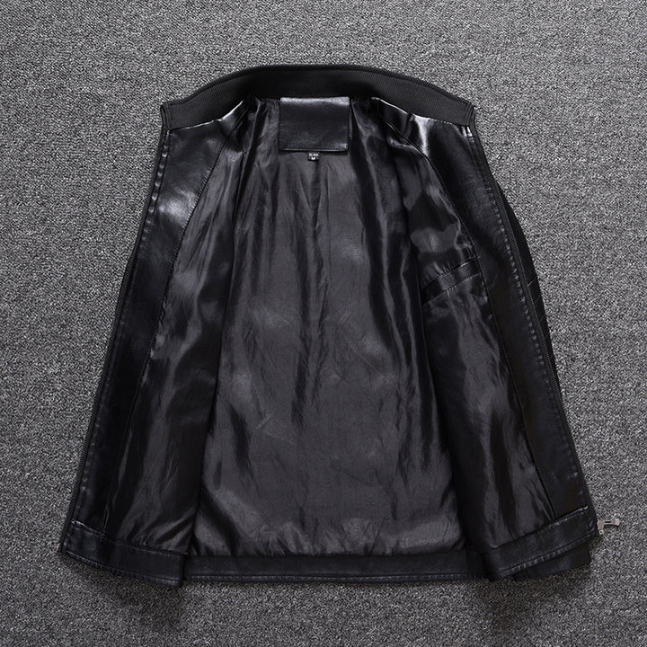 Herren stylische Kunstlederjacke mit modernen Akzenten Echoarchiv