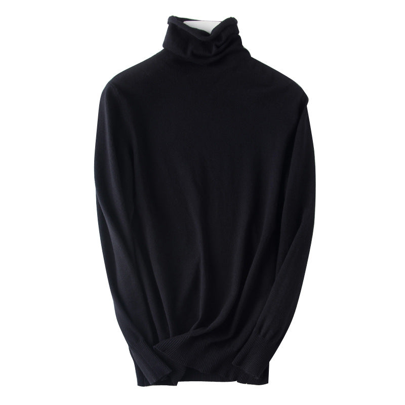 Damen leichter Feinstrick-Rollkragenpullover mit schmalem Schnitt Echoarchiv