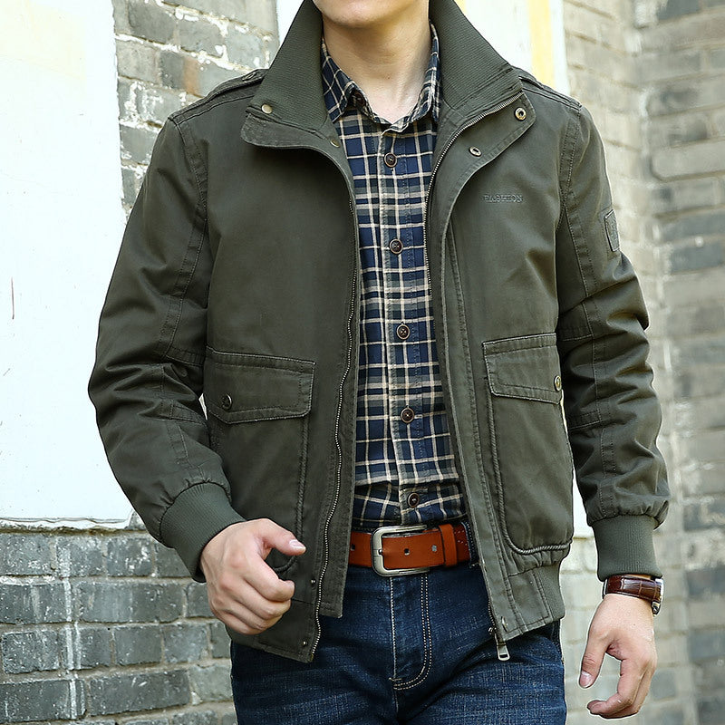 Herren Stylische Utility-Jacke mit praktischen Taschen Echoarchiv