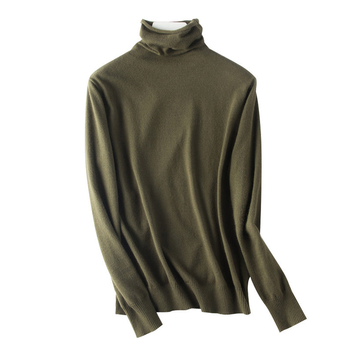 Damen leichter Feinstrick-Rollkragenpullover mit schmalem Schnitt Echoarchiv