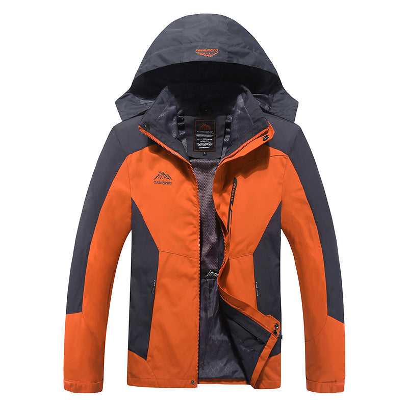 Herren Wasserdichte und atmungsaktive Outdoor-Softshell-Jacke mit Kapuze – Taviero