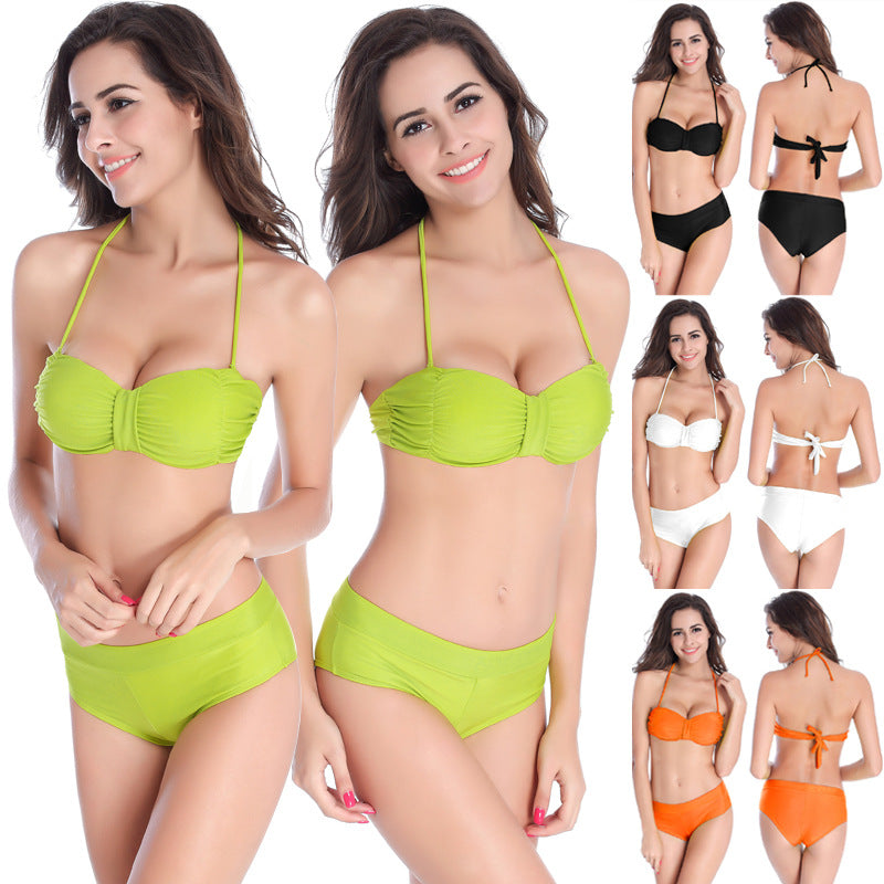 Damen Bandeau-Bikini mit Rüschenoptik Echo Archiv