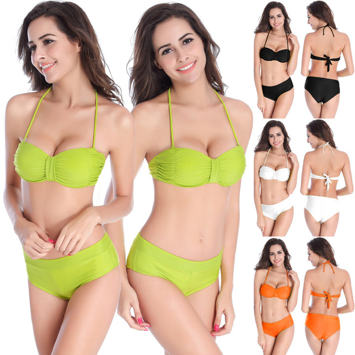 Damen Bandeau-Bikini mit Rüschenoptik Echo Archiv