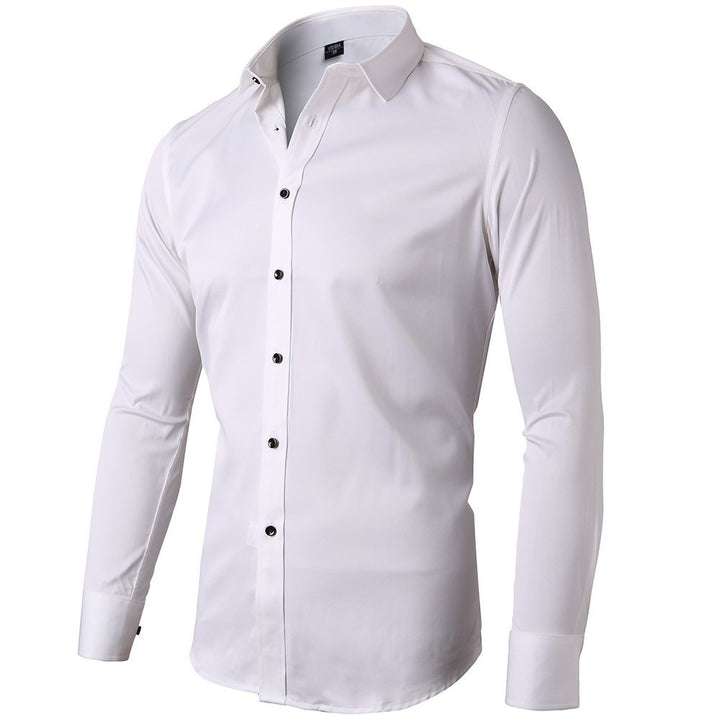 Herren Smart Casual Langarmhemd mit elegantem Schnitt und atmungsaktivem Stoff Echoarchiv