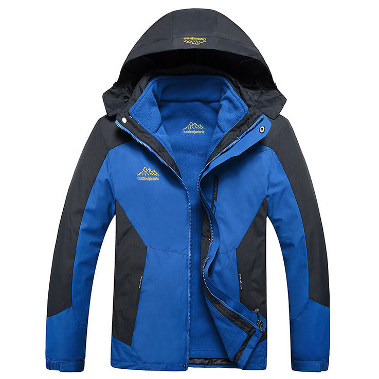 Herren Wasserdichte und atmungsaktive Outdoor-Softshell-Jacke mit Kapuze – Taviero