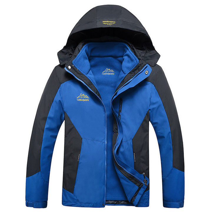Herren Wasserdichte und atmungsaktive Outdoor-Softshell-Jacke mit Kapuze – Taviero