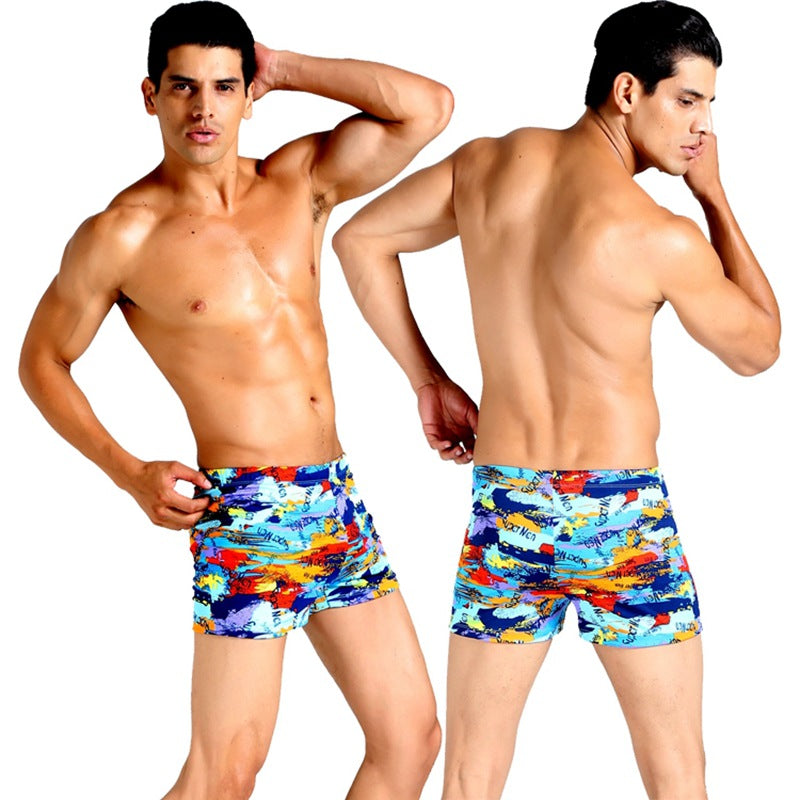 Herren Schwimmshorts mit buntem Mosaikdesign Echo Archiv