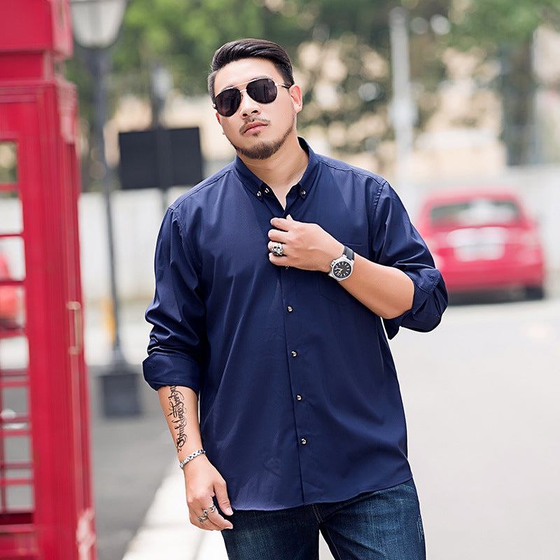 Herren Locker geschnittenes Button-Down-Hemd mit Brusttasche Echoarchiv