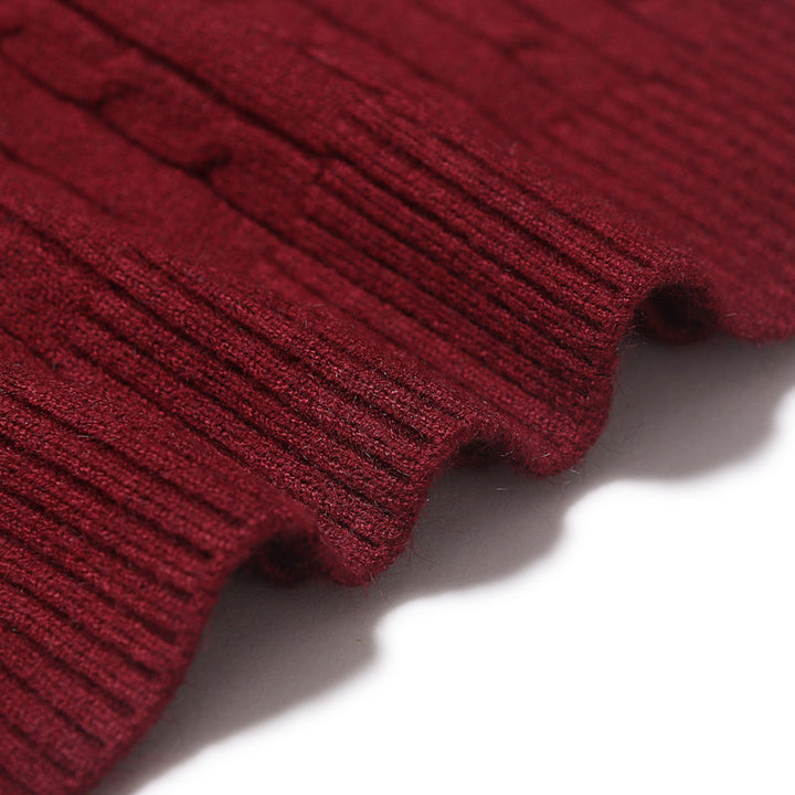 Herren Rollkragenpullover mit strukturiertem Zopfmuster Echoarchiv