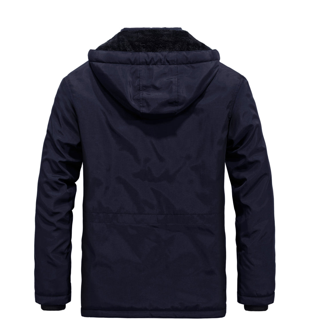 Herren gefütterte Winterjacke mit abnehmbarer Kapuze Echoarchiv