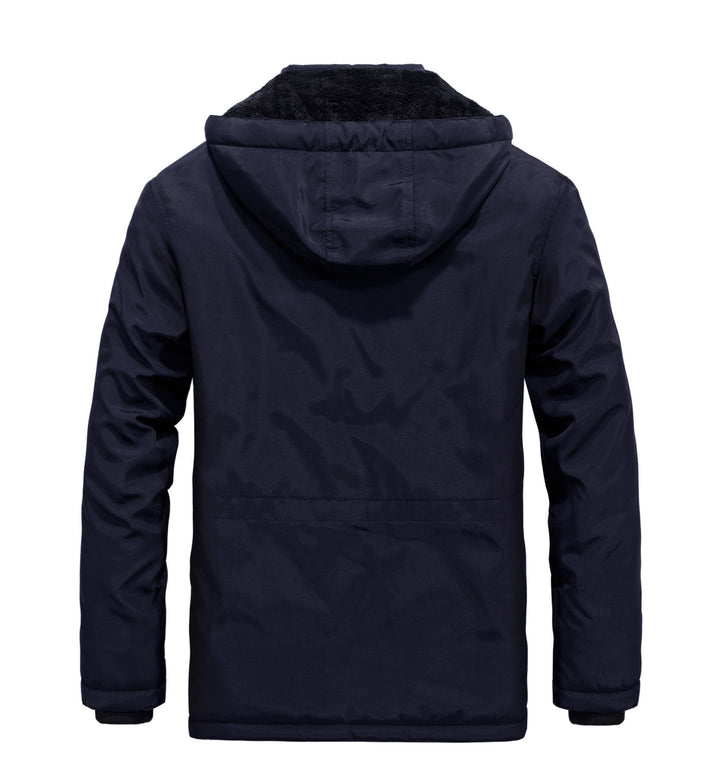 Herren gefütterte Winterjacke mit abnehmbarer Kapuze Echoarchiv