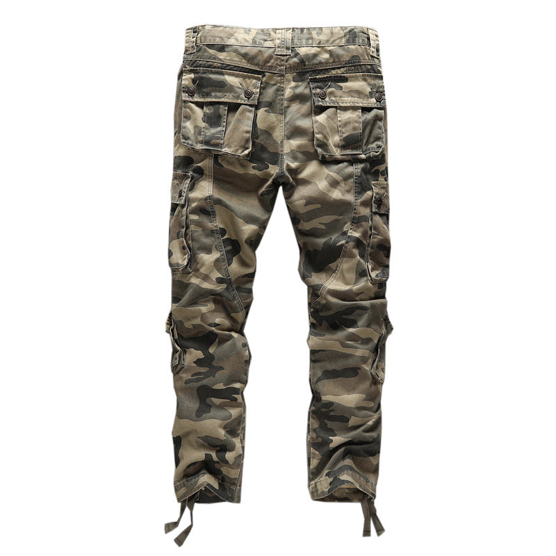 Herren Taktische Cargohose im Digital-Camouflage mit Tunnelzugbund und Mehrfach-Taschen Echoarchiv