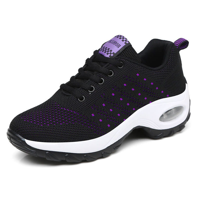 Damen nan leichter Mesh-Komfort-Sneaker mit integrierter Luftfederung, gepolsterter Fersenmanschette und federnder Wellenlaufsohle Echo Archiv