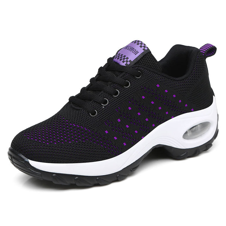 Damen nan leichter Mesh-Komfort-Sneaker mit integrierter Luftfederung, gepolsterter Fersenmanschette und federnder Wellenlaufsohle Echo Archiv